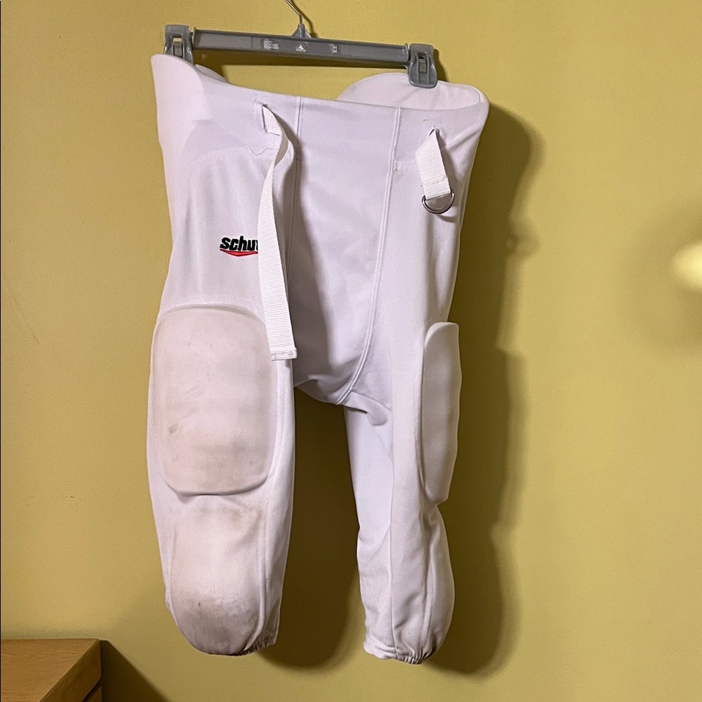 Schutt Men's White Football Pants good used condition stained pls refer to photo